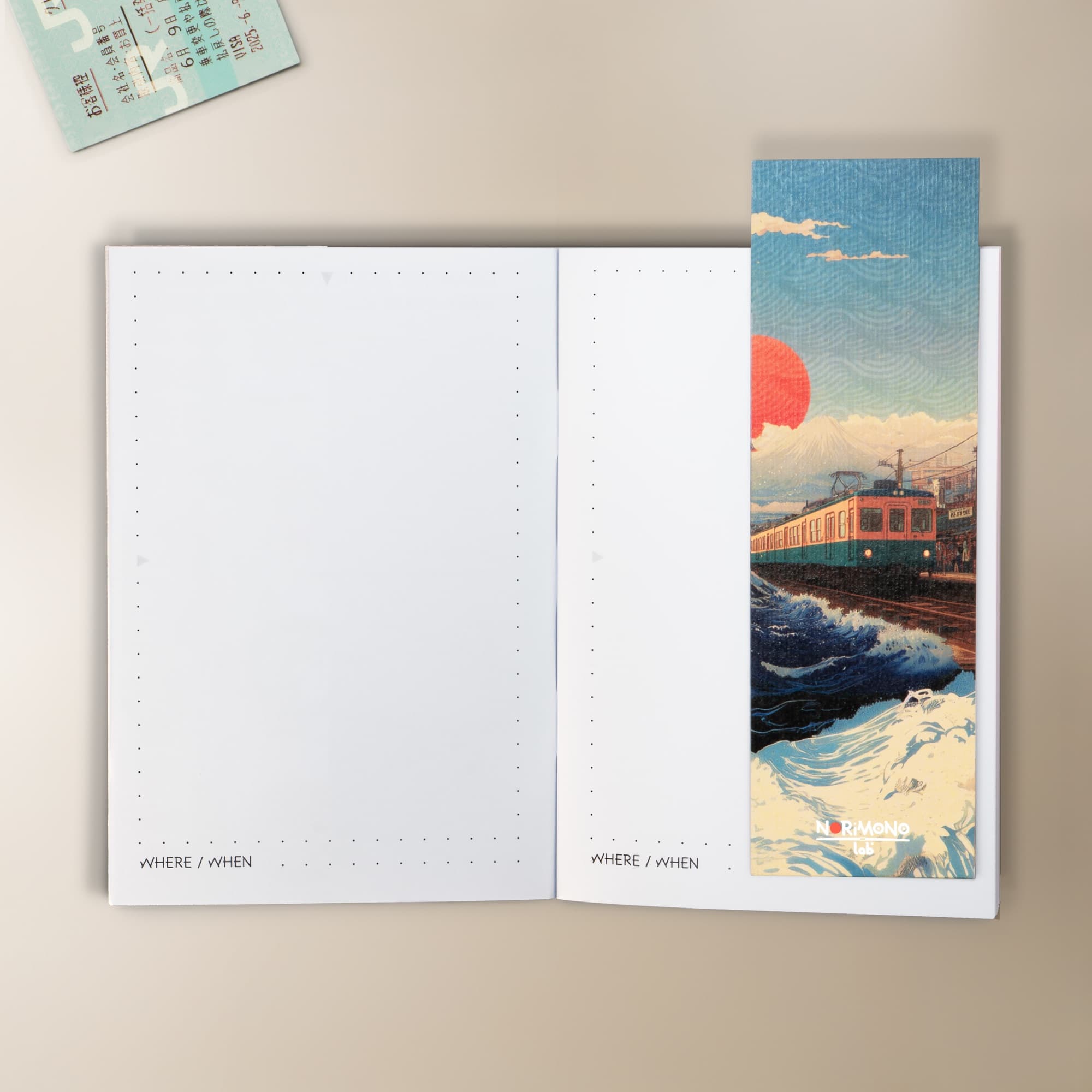Dotted pages for every stop